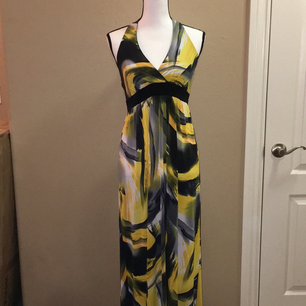 Abstract Halter Dress